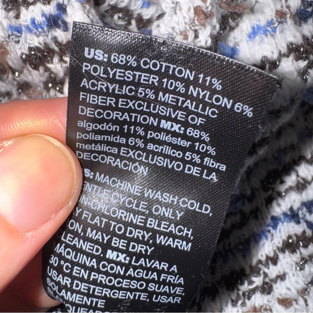 White House Black Market Tweed Sweater Jacket M - Picture 9 of 9